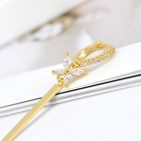 S925 Sterlingsilber Ohrstecker Schmetterling Ohrringe Für Damen Kupfer Strass Lange Quaste Ohrhänger Gold Silber Schmuck
