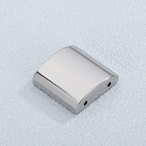 Stainless Steel Geometrische Quadratische Anhänger Doppel Loch Schieber Poliert Minimalistische DIY Schmuckherstellung