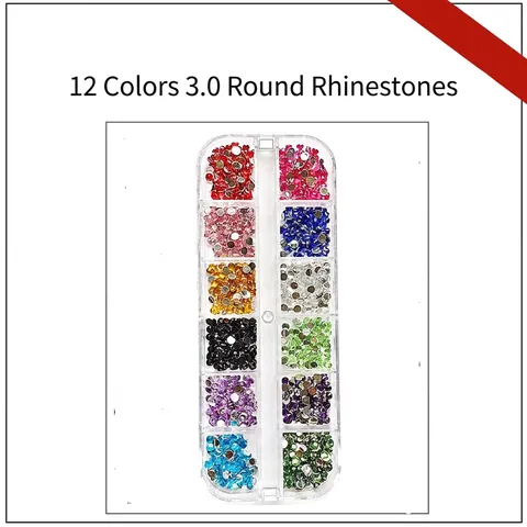 Multi Color Nail Art Straßsteine Herz Stern Schmetterling Flatback Harz Nieten Glitzer Pailletten Mit Organizer