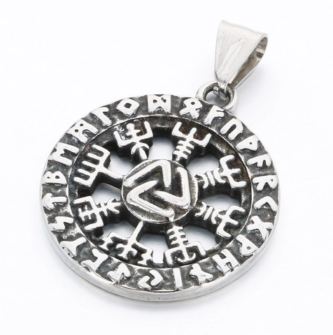 Collana Con Pendente In Acciaio Inossidabile Stile Punk Gotico Vintage Vichingo Mjolnir Croce Religiosa Gioielli Uomo Donna