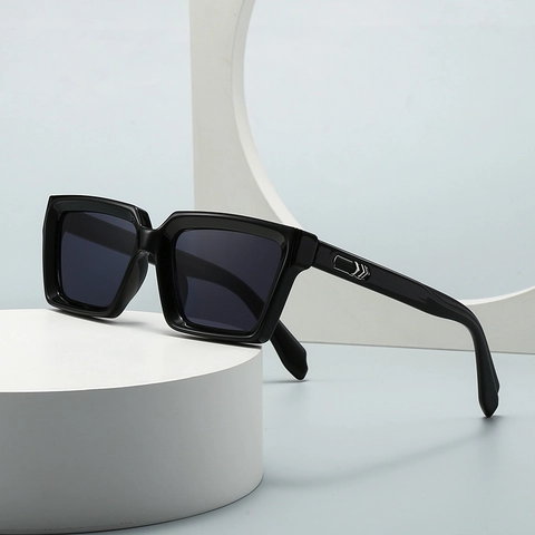 Retro Square Frame Sunglasses For Men Women UV400 Protection Rectangular Sun Glasses Plastic Metal Fashion Eyewear