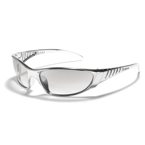 Gafas De Sol Y2K Montura PC Protección UV400 Future Tech Deportes Ciclismo Gafas Envolventes Para Mujeres Hombres