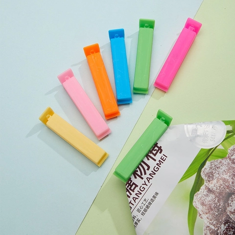 Food Sealing Clips Plastic Bag Sealer Moisture Proof Fresh Keeping Snack Tea Storage Clamps Colorful Kitchen Gadgets