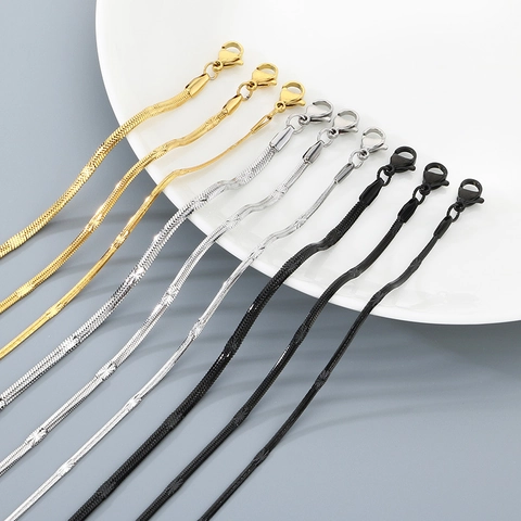 Snake Chain Bracelet Stainless Steel Star Pattern Engraved Adjustable Minimalist Ins Style Trendy Jewelry For Women