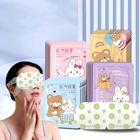 Self Heating Disposable Steam Eye Mask For Sleeping Eye Care Heat Compress Relieve Fatigue Scented Lavender Rose Grapefruit Eye Patch