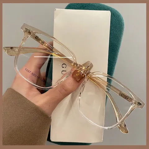 Fashion Square Anti Blue Light Optical Glasses Frame Lightweight PC TR90 Eyeglasses For Women Men