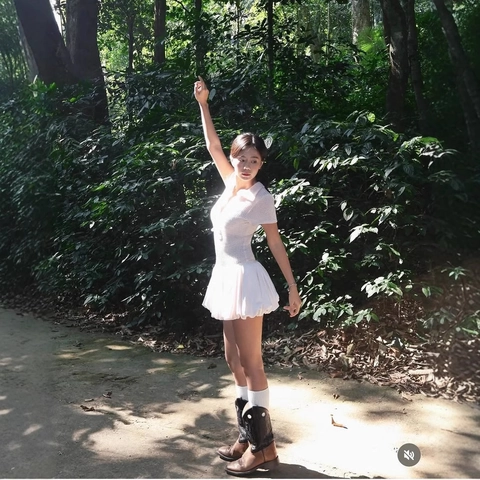 Polo Mini Dress Short Sleeve Waffle Knit Spliced Puff Skirt With Bow Tie Sweet Retro Style Women