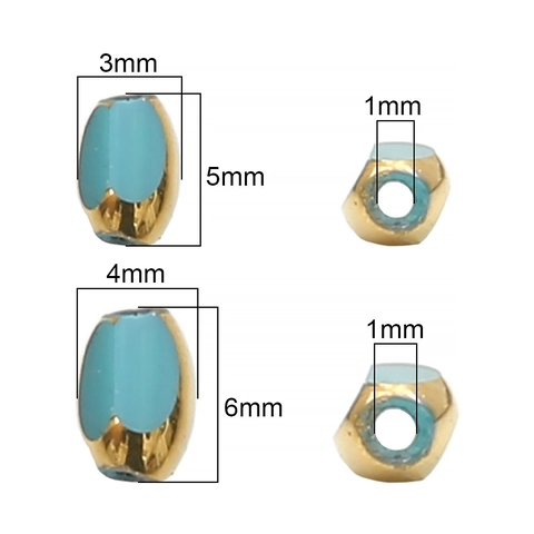 Oval Faceted Glass Crystal Beads With Gold Rim DIY Jewelry Making Supplies For Necklace Bracelet Earrings Multi Color Beads