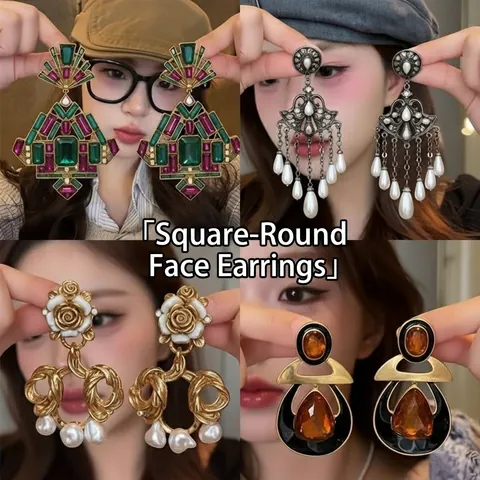 French Vintage Water Drop Stud Earrings With 925 Sterling Silver Earring Post Copper Inlaid Zircon Niche Elegant For Women