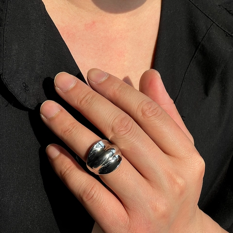 Vintage Irregular Metal Ring For Men Premium Western Fashion Geometric Band Ring Gold Silver Electroplated Jewelry Gift