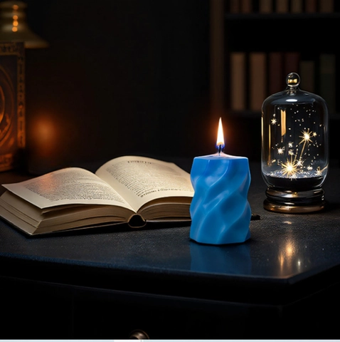 Stampo In Silicone Per Candele Geometriche Texture Astratta Di Torsione Del Diamante Per Candele Per Aromaterapia Fai Da Te