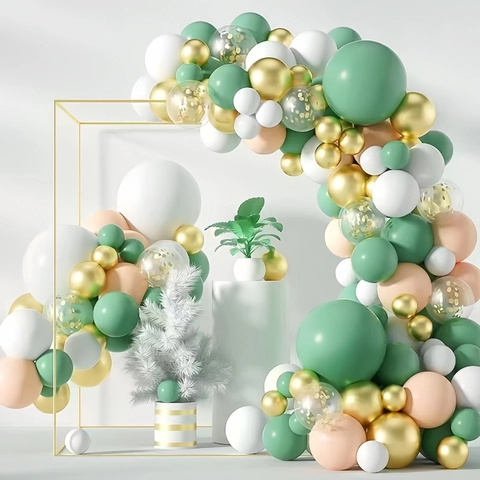Latex Aluminum Film Balloon Arch Garland Colorful Metallic Macaron For Birthday Wedding Party Baby Shower Graduation Decor