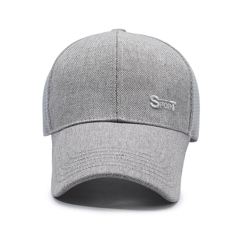 Mesh Baseball Cap Breathable Polyester Outdoor Sun Protection Adjustable Sport Embroidery Unisex Casual Sun Hat