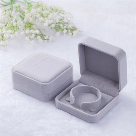 Jewelry Gift Box Case Packaging For Ring Necklace Bracelet Velvet Kraft Paper Floating Display Storage Bag