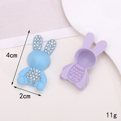 Dijes De Joyería DIY Oso Conejo Dibujos Animados Accesorios Decorativos Aleación Strass Para Funda De Teléfono Zapatos Estilo Lindo
