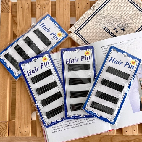 Black Metal Bobby Pins Hair Clips With Protective Ball Tip For Women Girls Hair Styling Professional Accessories Wavy