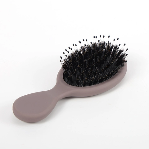 Mini Spazzola Per Capelli In Setole Di Cinghiale Cuscino D'Aria Massaggio Districante Pettine Da Viaggio Portatile Manico ABS Spilli Nylon