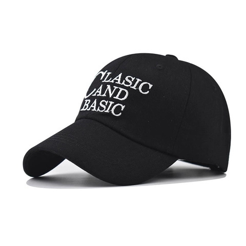 Bestickte Baumwoll Baseballkappe Classic And Basic Buchstabe Outdoor Sonnenhut Verstellbare Gebogene Krempe Lässiger Sporthut Für Herren Damen