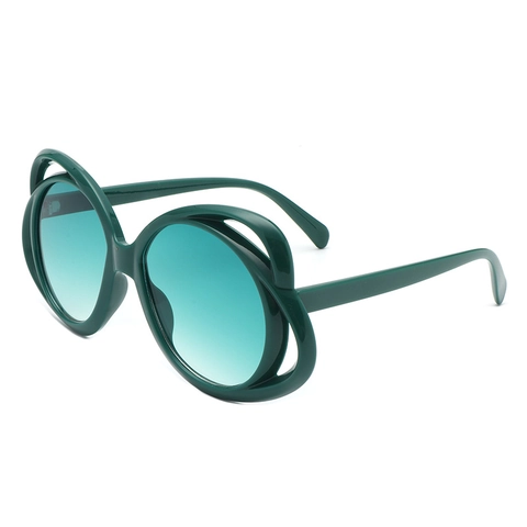 Occhiali Da Sole Alla Moda Con Montatura A Farfalla Ovale Svuotata Materiale PC Protezione UV400 Stile Ins Trendy Donna