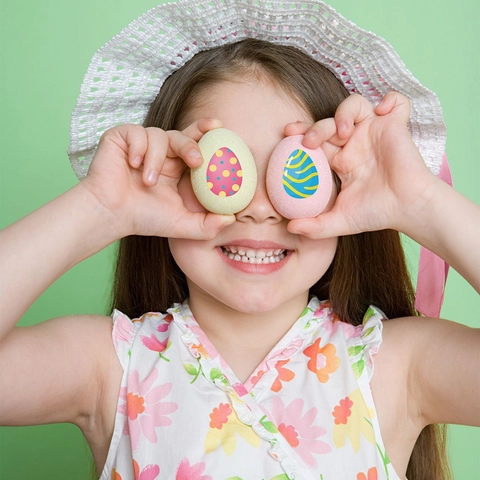 Adesivi Decorativi Colorati Cartoni Animati Uovo Di Pasqua Coniglio Cuore Forme Autoadesivi Per Artigianato Regalo Festa