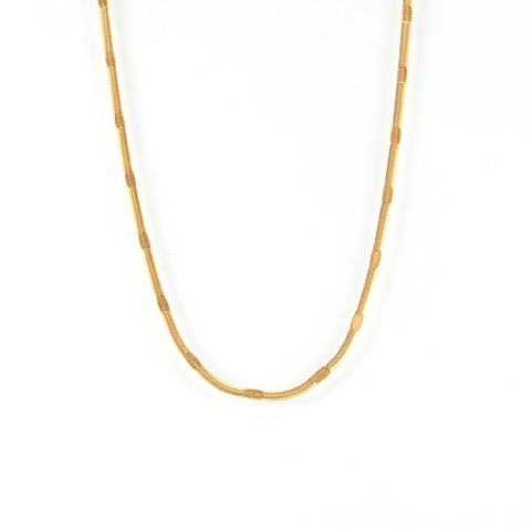 Collar Minimalista De Acero Inoxidable Con Cadena De Serpiente Plana Para Mujer Chapado En Oro De 18 Quilates Cadena De Cuchilla En Relieve Joyas Hip Hop
