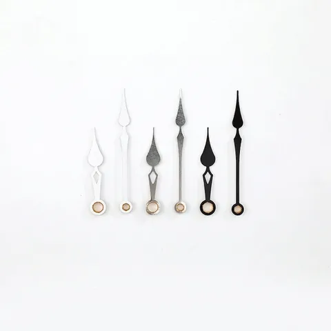 Quartz Clock Hands Aluminum Metal Hour Minute Second Pointers Replacement DIY Wall Clock Repair Home Decor Accessories