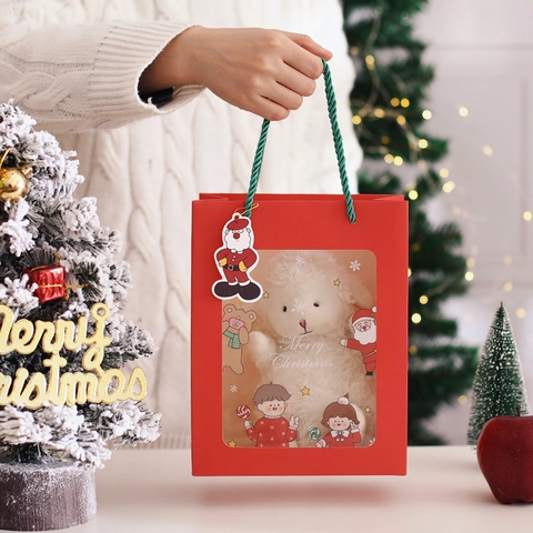 Etichette Di Natale Carta Cartone Cartone Animato Babbo Natale Pupazzo Di Neve Confezione Regalo Decorazione Festiva Accessori