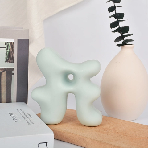 Silicone Mold For DIY Aromatherapy Candle Making Abstract Modern Nordic Style Ornament Plaster Diffuser Stone Craft Tool