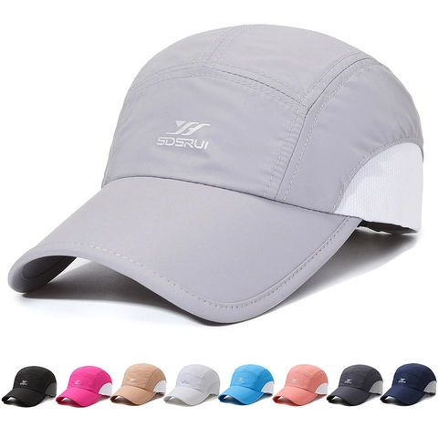 Berretto Da Baseball Asciugatura Rapida Rete Traspirante Cappello Sole Leggero Regolabile Sport All'aperto Uomo Donna