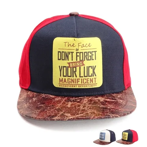 Cappello Snapback Berretto Da Baseball A Tesa Piatta Cotone Patchwork Tesa In Ecopelle Distressed Hip Hop Streetwear Per Uomo Donna