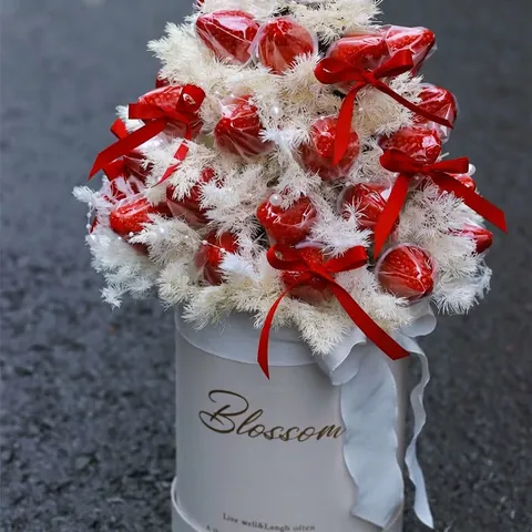 Round Gift Box Cylinder Flower Packaging Bucket Cardboard Mini Bouquet Holder Christmas Birthday Party Wedding Elegant Decor