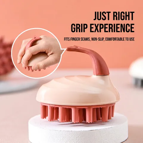 Spazzola Massaggio Cuoio Capelluto Silicone PP TPR Cuscino Aria Setole Morbide Lavaggio Capelli Doccia Pulizia Profonda Esfoliante