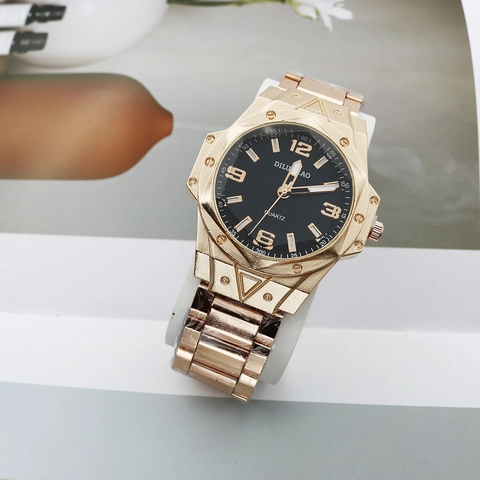 Orologio Al Quarzo Da Uomo Moda Industriale Lunetta Ottagonale Cassa In Lega Analogico Sportivo Casual