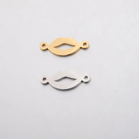 Colgantes Labios Acero Inoxidable Pulido Espejo Dijes Forma Boca Sexy Conectores Para Bisutería DIY
