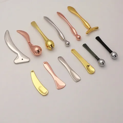 Eye Cream Spoon Zinc Alloy Facial Massage Wand Cosmetic Applicator Metal Beauty Tool Face Lifting Massager Tool