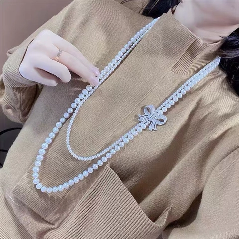 Strikje Sieraden Hanger Connector Koper Vol Zirkonia Glimmend DIY Accessoires Voor Kettingen Maken
