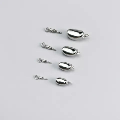 Fermaglio Ingot In Argento Sterling 925 Connettore Chicco Ovale Per DIY Collana Bracciale Produzione Gioielli Perla Artificial Accessorio