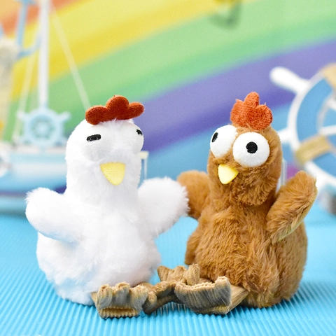 Süße Blasen-Platziertes Küken Plüschtier Schlüsselanhänger Adorkable Eierlegendes Küken Taschenanhänger Weiches Kuscheltier Puppe Geschenk