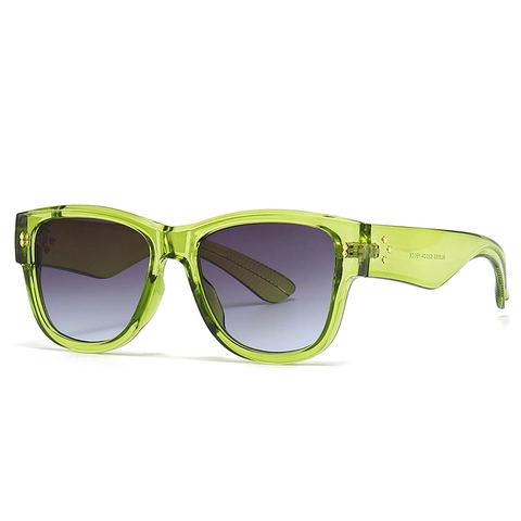 Gafas de Sol Vintage Ojo de Gato para Mujer Hombre Montura PC Protección UV400 Lente de Plástico Negro Té Trendy INS Street Style