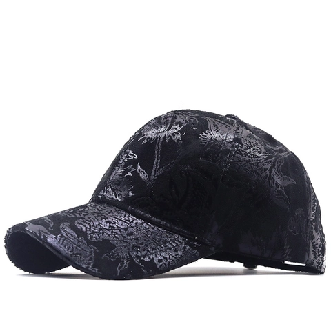 Vintage Baseballkappe Mit Blumenmuster Polyester Verstellbarer Sonnenhut Für Outdoor Unisex