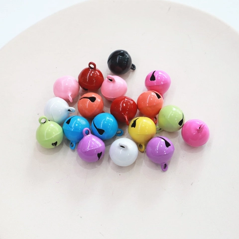 Bunte Kleine Metall Lackierte Runde Glöckchen Für DIY Basteln Haustierhalsband Und Weihnachtsdekoration Zum Aufhängen