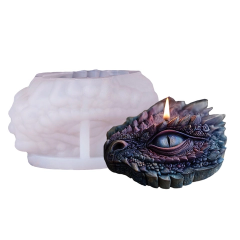 Dragon Eye Candle Silicone Mold Realistic Mythical Design For DIY Handmade Scented Candle Soap Resin Craft Food Grade Silicone