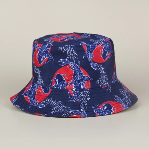 Women Men Reversible Bucket Hat Cartoon Animal Frog Cow Print Double Sided Sun Protection Summer Hat Foldable Fisherman Cap