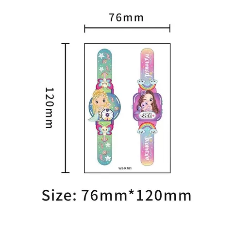 Luminous Temporary Tattoo Stickers Waterproof Glow In The Dark Cartoon Dinosaur Mermaid For Kids Boys Girls Party Favors