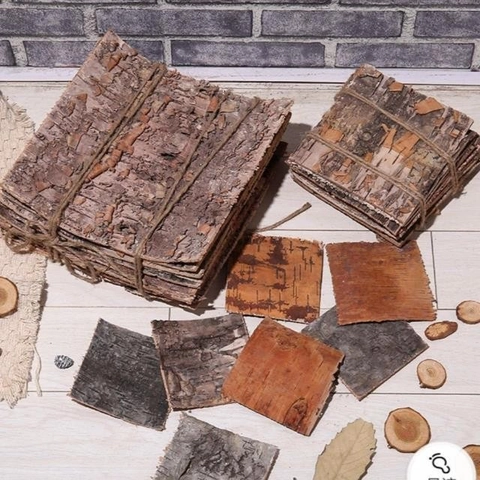 Natürliche Birkenrinde Für Bastelarbeiten Mikro Landschaft Deko Rustikale Fotografie Requisiten Wald Stil Deko Bastelmaterial