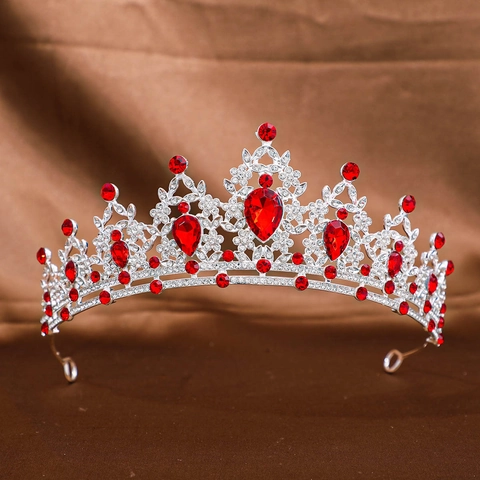 Baroque Bridal Tiara Vintage Rhinestone Crystal Crown Luxury Wedding Birthday Hair Accessories Elegant Headpiece For Women