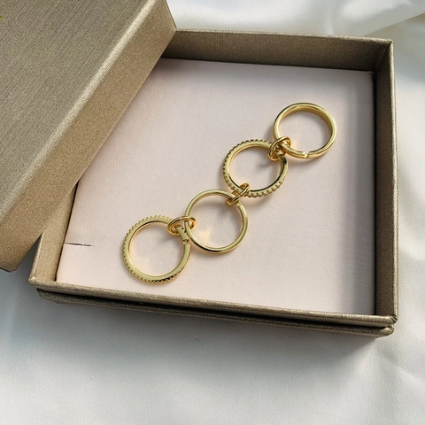 Elegant Brass Adjustable Rings Geometric Inlaid Colorful Cubic Zirconia Stackable Fashion Style Women Jewelry