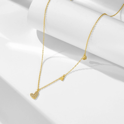 Herz Anhänger Halskette 925 Sterlingsilber Mit Zirkonia Zierlicher Minimalistischer Schmuck Für Damen Elegantes Geschenk