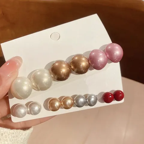 Orecchini A Lobo Con Künstliche Perle Tonde Stile Francese Vintage Gioielli Eleganti Con Perno In Argento Per Donna