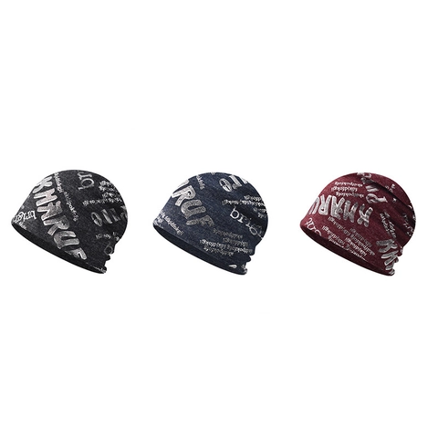 Cappello in Maglia Beanie Slouchy Unisex Stampa di Lettere in Misto Cotone Berretto Sottile per Uomo Donna Autunno Inverno Streetwear Moda